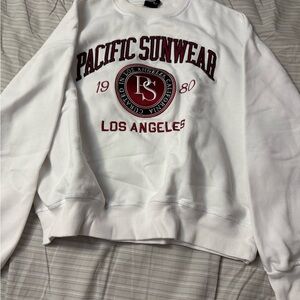 PacSun Men's Sweater in Classic White